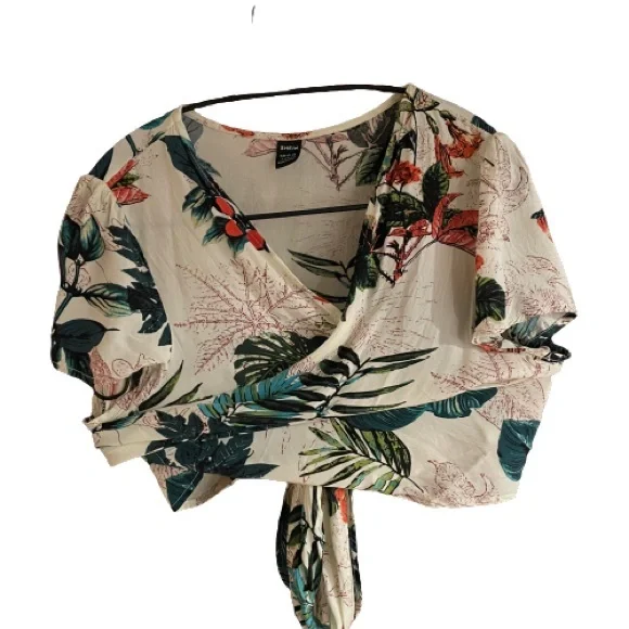 Shein Women's 2 Piece Boho Twist Front Top and High Split Maxi Skirt Set - Picture 7 of 8